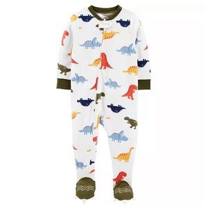 Toddler Carter's 1-Piece Dinosaur Fleece Footie PJs